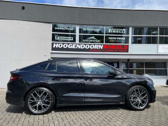 BORBET BY TITAN POLISHED IN 21 INCH GEMONTEERD ONDER EEN SKODA ENYAG