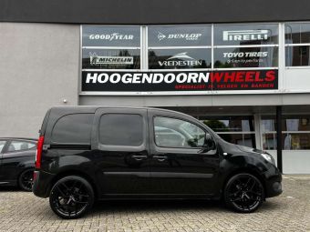 BORBET Y BLACK GLOSSY IN 19 INCH GEMONTEERD ONDER EEN MERCEDES CITAN