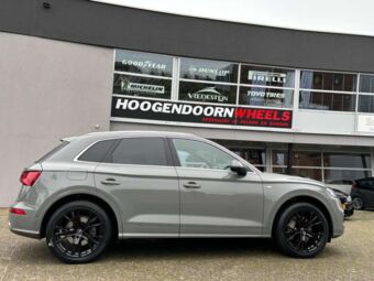 GMP WHEELS GUNNER BLACK IN 20 INCH GEMONTEERD ONDER EEN AUDI Q5