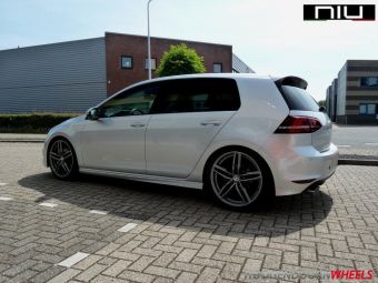 NIU WHEELS INGOLSTADT DEDICATED VOOR VW 19 INCH ANTRACIET GEPOLIJST 