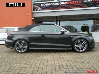 NIU WHEELS INGOLSTADT DEDICATED VOOR AUDI A3 CABRIO 18 INCH ANTRACIET GEPOLIJST 