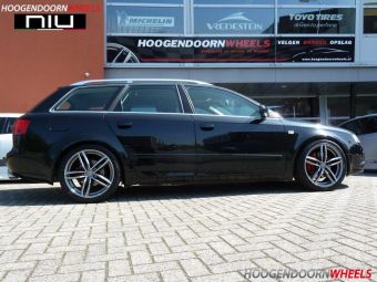 NIU WHEELS INGOLSTADT DEDICATED VOOR AUDI 18 INCH ANTRACIET GEPOLIJST 