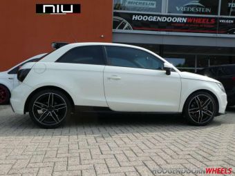 NIU WHEELS INGOLSTADT 5 X 100 VELGEN IN 17 INCH GEMONTEERD ONDER EEN AUDI A1 