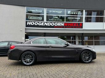 TEC SPEEDWHEELS GT7 IN 19 INCH GUN METAL GEMONTEERD ONDER EEN BMW 4 SERIE